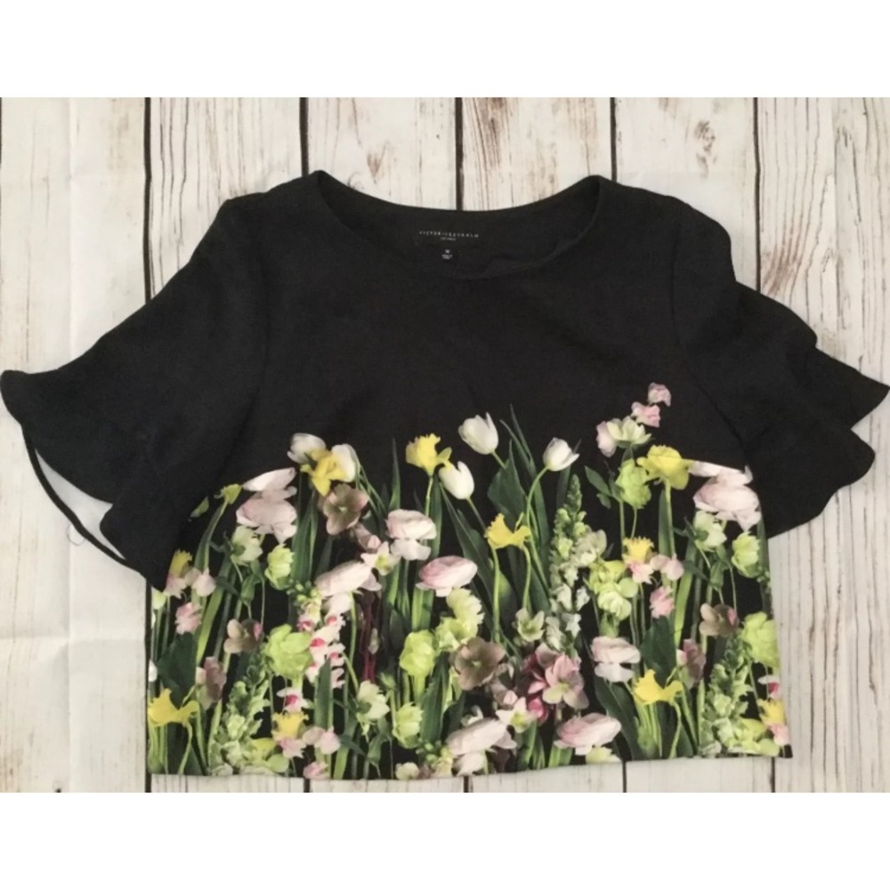 NWT Victoria Beckham for Target Plus Size flowered top